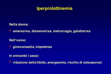 Effetti della Iperprolattinemia