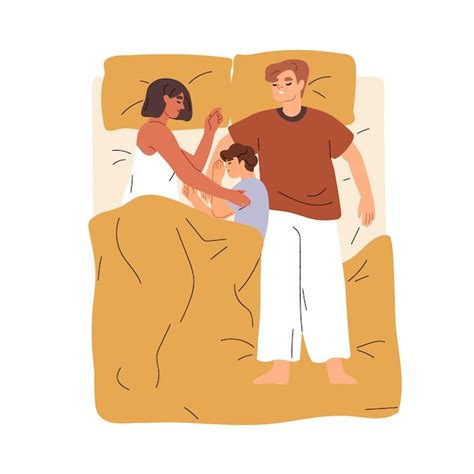 Illustrazione di una futura mamma che dorme sul fianco con cuscini di supporto