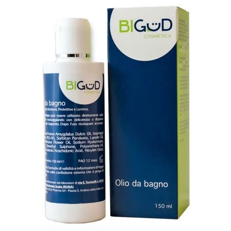 Flacone di Olio da Bagno Bigud con ingredienti naturali