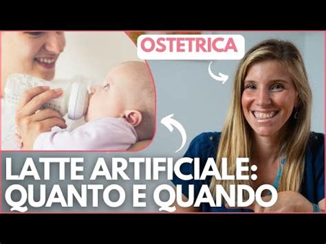 Grafico illustrativo delle quantità di latte artificiale per età