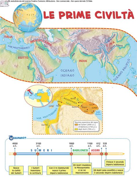 Mappa delle antiche civiltà