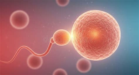 Microscopic view of human fertilization