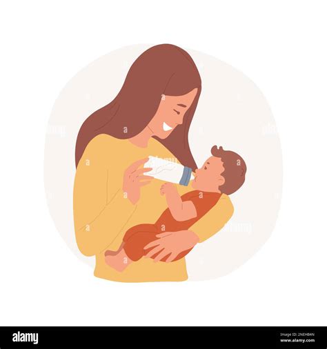 A young mother feeding her baby with a bottle of formula, showing warmth and connection.