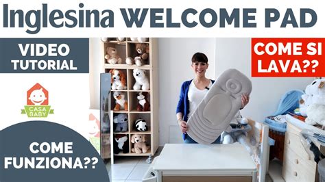 Schema del Welcome Pad Inglesina con evidenziate le aree di supporto e i materiali