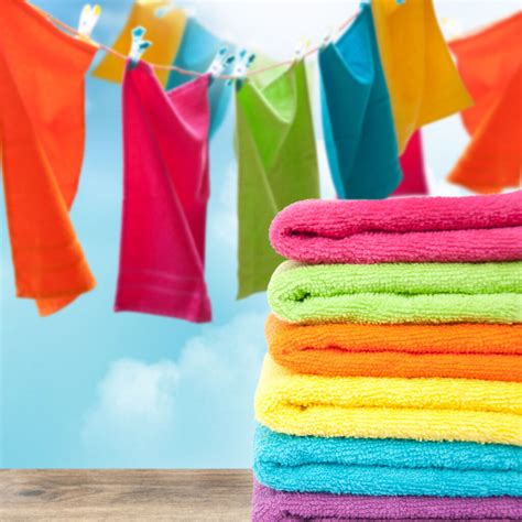 Panni colorati da lavare separatamente