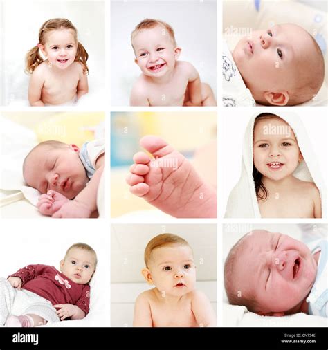 Fotografie di neonati in diverse pose