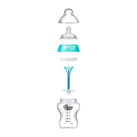 Biberon Tommee Tippee sistema anti-colica avanzato componenti