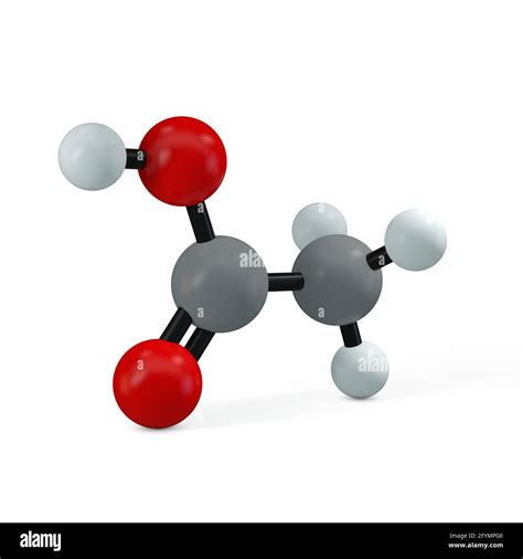 Molecola di acido acetico