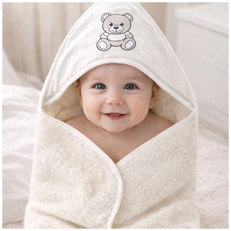 Accappatoio neonato con personaggio Disney sul cappuccio