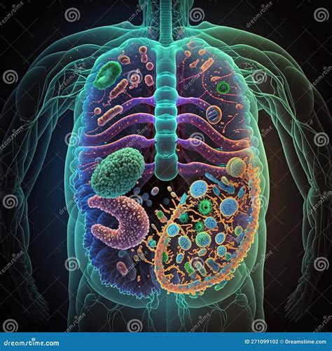 Rappresentazione del microbioma umano in diverse parti del corpo