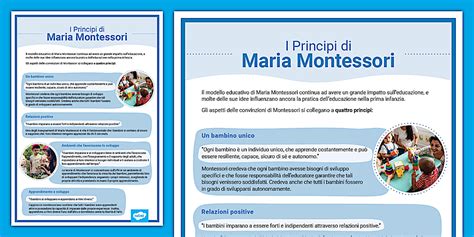 Schema dei principi Montessori applicati all'organizzazione della cameretta