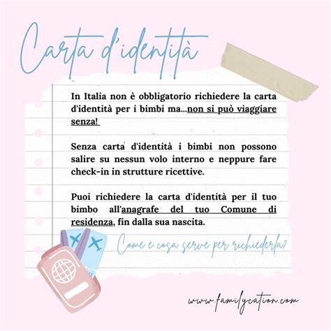 Documenti di viaggio per neonati