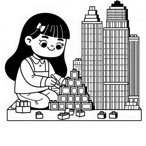 illustrazione rappresentante un bambino che gioca con dei mattoncini in un ambiente accogliente e sicuro