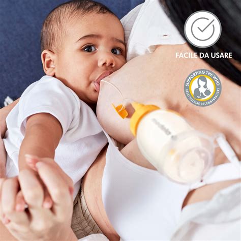 Sistema di allattamento integrativo (SNS) Medela in uso