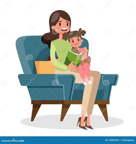Illustrazione di un genitore che legge una favola a un neonato