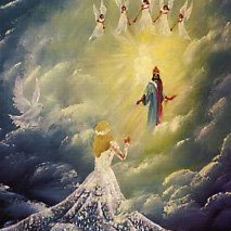 A painting depicting Christ as the bridegroom and the Church as the bride