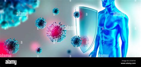 rappresentazione stilizzata del sistema immunitario e protezione vaccinale