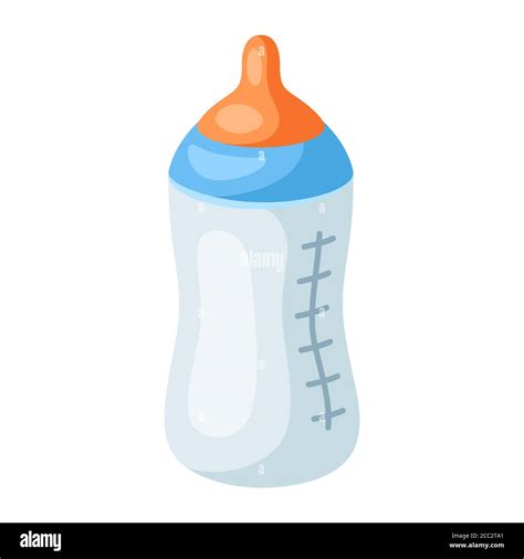 illustrazione di un biberon stilizzato pronto per essere stampato e colorato dai bambini