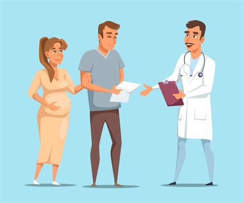 Coppia in conversazione con medico specialista in fertilità
