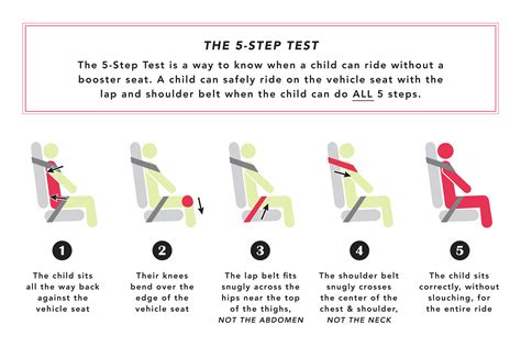 Child safety belt diagram