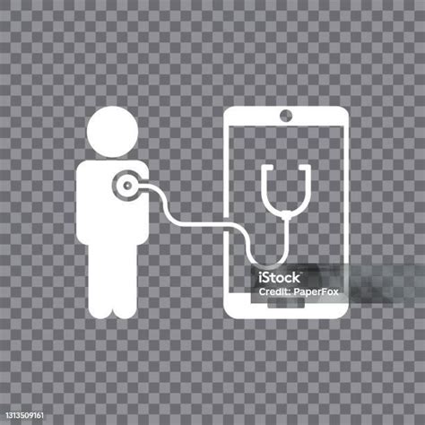 Icona di telemedicina e consultorio