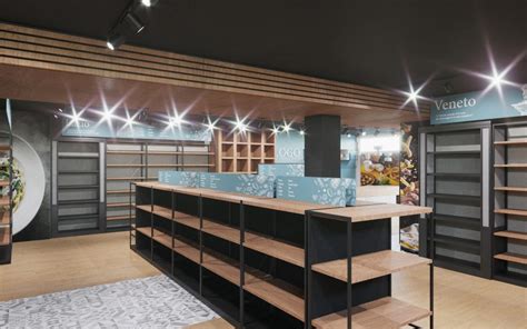 Interno di un negozio specializzato per la prima infanzia con prodotti Inglesina in esposizione