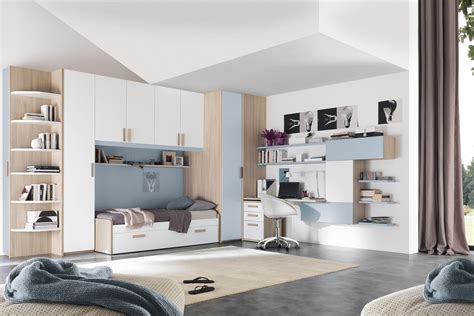 Cameretta per bambini con zona gioco e letto personalizzato