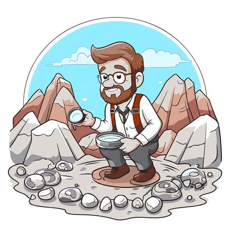 Geologo che analizza una carota di sedimento estratta dal sottosuolo