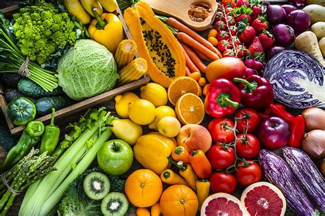 frutta e verdura colorata