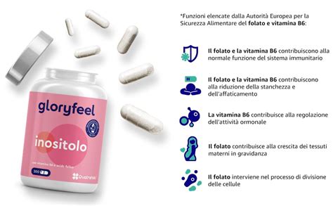 Tabella comparativa benefici metabolici Inositolo