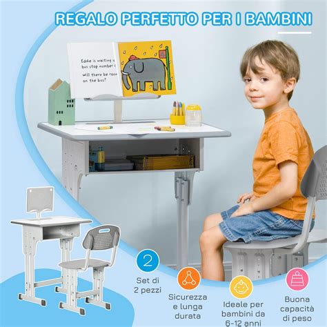 banco scuola materna regolabile in altezza