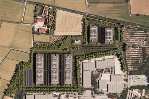 Mappa della zona industriale di Lacchiarella