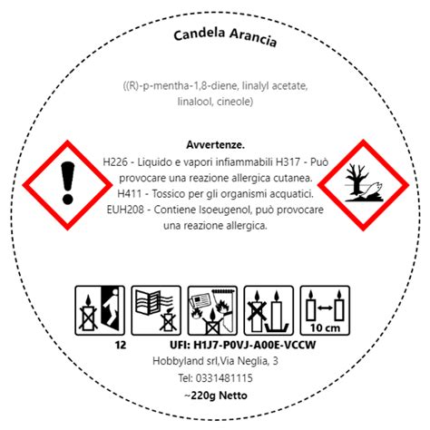 Etichetta prodotto Foppapedretti con avvertenze