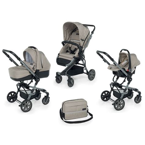 Passeggino trio con navicella, ovetto e seduta passeggino