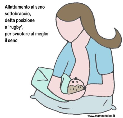 Allattamento posizione a rugby
