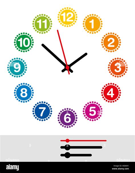 Orologio analogico colorato per bambino con quadrante educativo