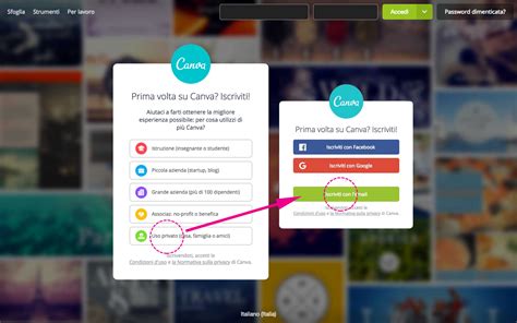 interfaccia di Canva per la progettazione di certificati