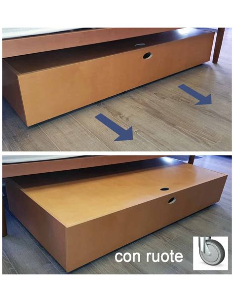 Cassettone con rotelle sotto lettino