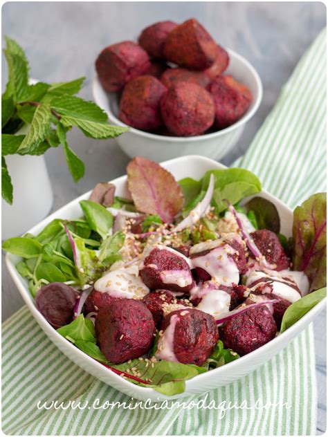 Falafel rossi di barbabietola