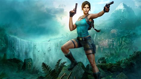 Lara Croft in missione esplorativa in un ambiente esotico