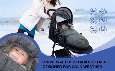 Image of a stroller with a footmuff/parigamba installed