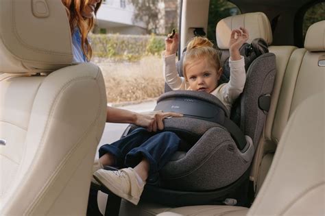 Illustrazione che mostra il funzionamento dell'airbag integrato nel seggiolino Cybex Anoris T.