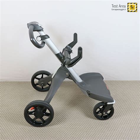 vista laterale del telaio Stokke Xplory in alluminio