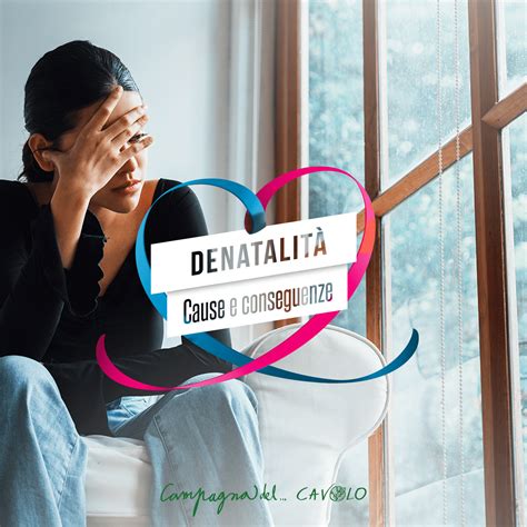 Infografica sulle cause della denatalità