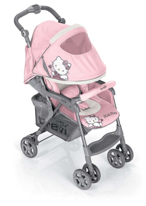 Passeggino Brevi Hello Kitty con bambino