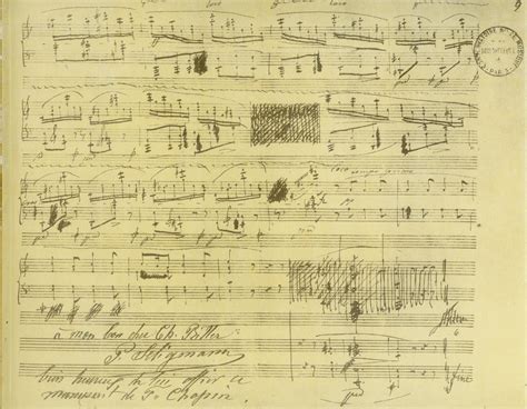 Manoscritto di Fryderyk Chopin
