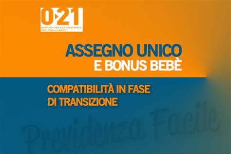 Infografica comparativa tra Bonus Bebè e Assegno Unico Universale