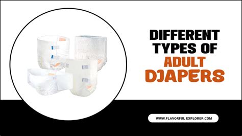 Different types of adult diapers with playful designs