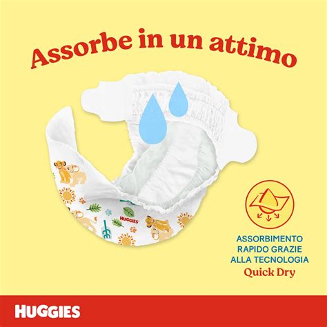pannolino Huggies prima misura con indicatore di umidità