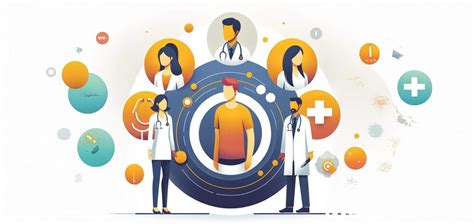 medici e pazienti in un ambiente empatico che simboleggia il supporto